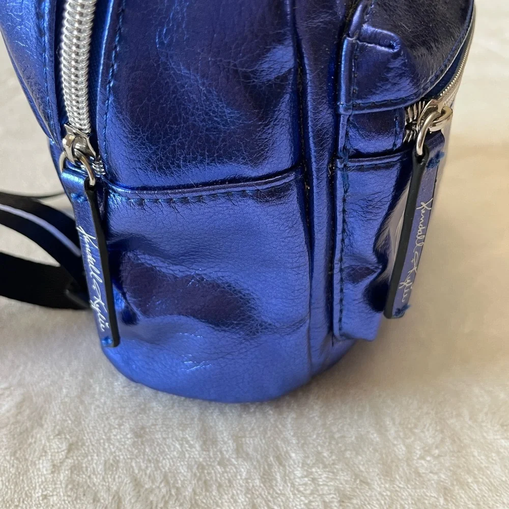 Kendall & Kylie Metallic Royal Blue Mini Backpack